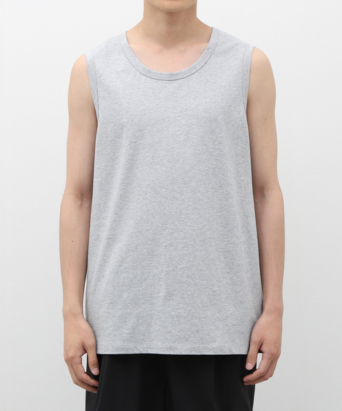 JOURNAL STANDARD relume（ジャーナルスタンダード　レリューム）の「Allen A / アレンエー ノースリーブクルーネックカットソー（Tシャツ/カットソー・メンズ・ライトグレー/チャコールグレー/ホワイト・SMALL/MEDIUM/LARGE）」の8枚目の写真