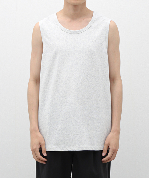 JOURNAL STANDARD relume（ジャーナルスタンダード　レリューム）の「Allen A / アレンエー ノースリーブクルーネックカットソー（Tシャツ/カットソー・メンズ・ライトグレー/チャコールグレー/ホワイト・SMALL/MEDIUM/LARGE）」の9枚目の写真