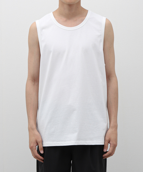 JOURNAL STANDARD relume（ジャーナルスタンダード　レリューム）の「Allen A / アレンエー ノースリーブクルーネックカットソー（Tシャツ/カットソー・メンズ・ライトグレー/チャコールグレー/ホワイト・SMALL/MEDIUM/LARGE）」の10枚目の写真