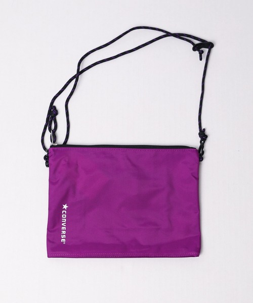 CONVERSE（コンバース）の「【78】【CONVERSE】 PACKABLE Sacoche（ショルダーバッグ・レディース・ネイビー/パープル・FREE）」の2枚目の写真