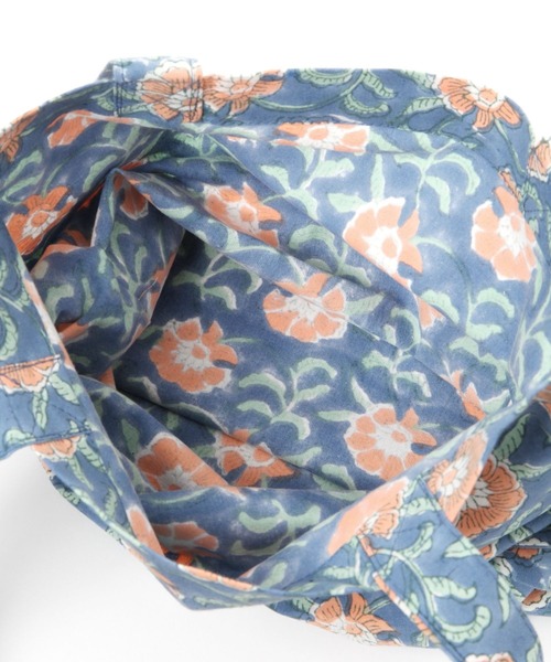 studio CLIP（スタディオクリップ）の「ブロックプリントトートバッグ（エコバッグ/サブバッグ・レディース・グレー/ブルー/イエロー・FREE）」の10枚目の写真