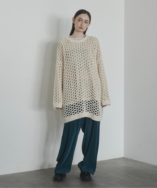 Utusiyo（ウツシヨ）の「knit 透（ニット/セーター・メンズ・ホワイト/ブラック・FREE）」の3枚目の写真