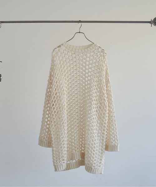 Utusiyo（ウツシヨ）の「knit 透（ニット/セーター・メンズ・ホワイト/ブラック・FREE）」の11枚目の写真