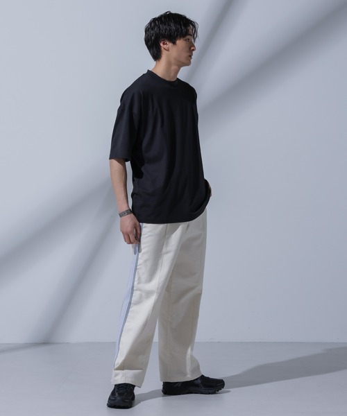 NANO universe（ナノユニバース）の「Anti Soaked（R）汗染み防止 クルーネックビッグTシャツ（Tシャツ/カットソー・メンズ・ブラック/ホワイト・M/S/L）」の15枚目の写真