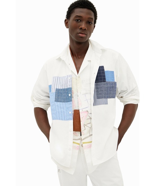 Desigual(デシグアル)の「MAX シャツロングスリーブ(シャツ/ブラウス・メンズ・ホワイト・XL/L/M/S/XXL)」の5枚目の写真