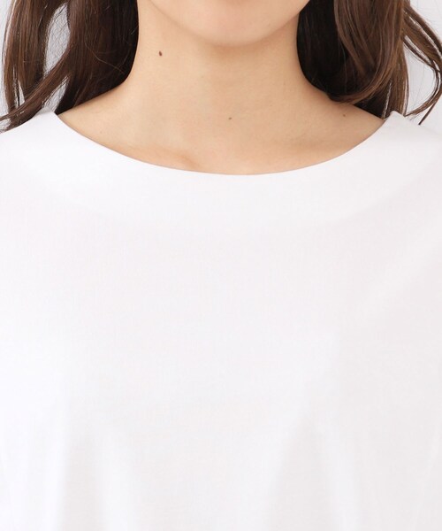 index（インデックス）の「◆ドッキングフレアトップス【洗濯機洗い可/接触冷感/吸水速乾】（Tシャツ/カットソー・レディース・ライトイエロー系/ブラック/オフホワイト・36/38/40/42）」の19枚目の写真