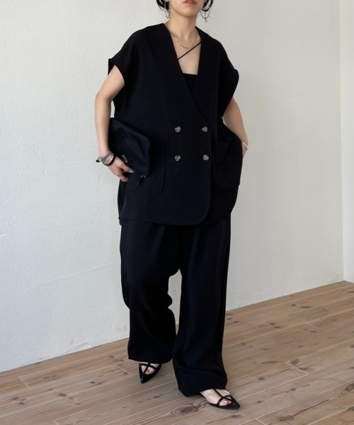 人気アイテムランキング(新品)  set vest セール】【2点SET】mannish up マニッシュベスト / パンツ
