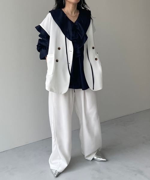 セットアップMARK & LONA ベストとパンツセット 36 SOMEDIFF セットアップ メンズ ストレッチ 上下セット 半袖T