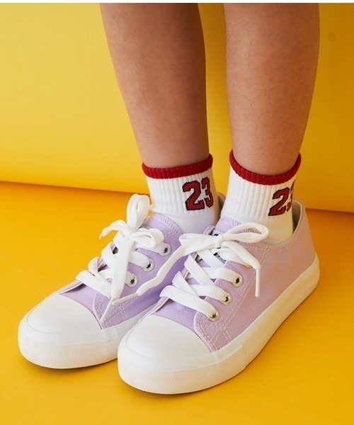 minimal（ミニマル）の「ローカットスニーカー（スニーカー・キッズ・ライトグリーン/オレンジ/ラベンダー/ピンク/レッド/サックスブルー・20.0cm/19.0cm/18.0cm/17.0cm/16.0cm/22.0cm/21.0cm）」の4枚目の写真