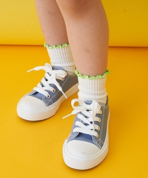 minimal（ミニマル）の「ローカットスニーカー（スニーカー・キッズ・ライトグリーン/オレンジ/ラベンダー/ピンク/レッド/サックスブルー・20.0cm/19.0cm/18.0cm/17.0cm/16.0cm/22.0cm/21.0cm）」の3枚目の写真