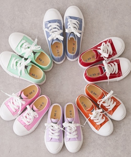 minimal（ミニマル）の「ローカットスニーカー（スニーカー・キッズ・ライトグリーン/オレンジ/ラベンダー/ピンク/レッド/サックスブルー・20.0cm/19.0cm/18.0cm/17.0cm/16.0cm/22.0cm/21.0cm）」の21枚目の写真
