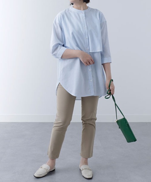 BELLUNA PLUS(ベルーナ)の「美脚ストレッチ麻入りアンクルパンツ61丈(その他パンツ・レディース・ネイビー/ベージュ/ライトグレー/ライトベージュ/ブルーグリーン/ブルー/グレー・SMALL/MEDIUM/LARGE/X-LARGE)」の17枚目の写真