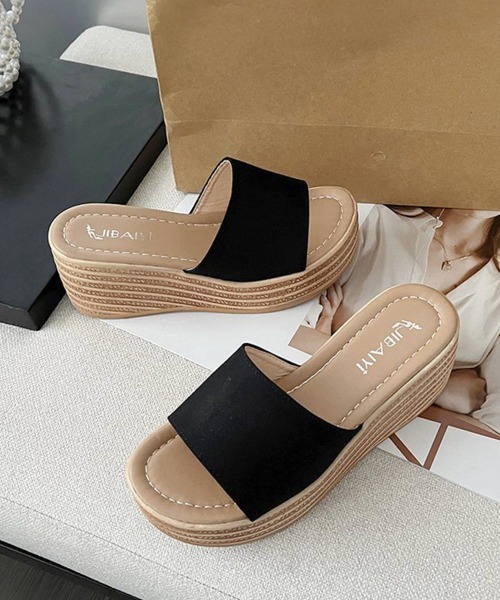 Miniministore(ミニミニストア)の「厚底サンダル ウエッジソールサンダル美脚(サンダル・レディース・レオパード/ゼブラ/ブラック・22.5cm/24.0cm/23.0cm/23.5cm/24.5cm)」の20枚目の写真