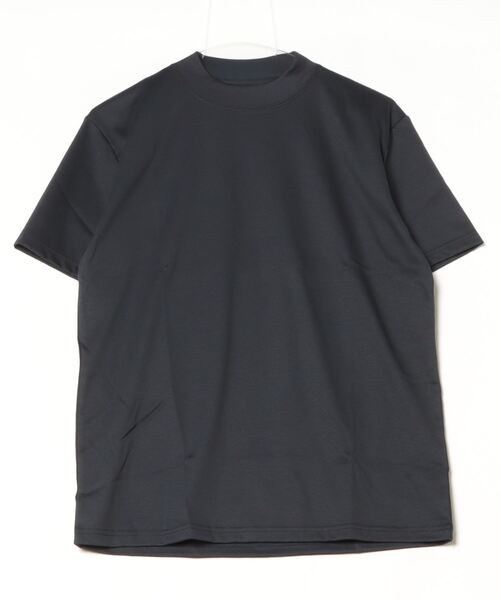 COLUMN(コラム)の「COLUMN / ベーシックモックネックカットソー(Tシャツ/カットソー・メンズ・パープル/ブラック/ホワイト/ネイビー・MEDIUM/LARGE/SMALL/X-LARGE)」の6枚目の写真