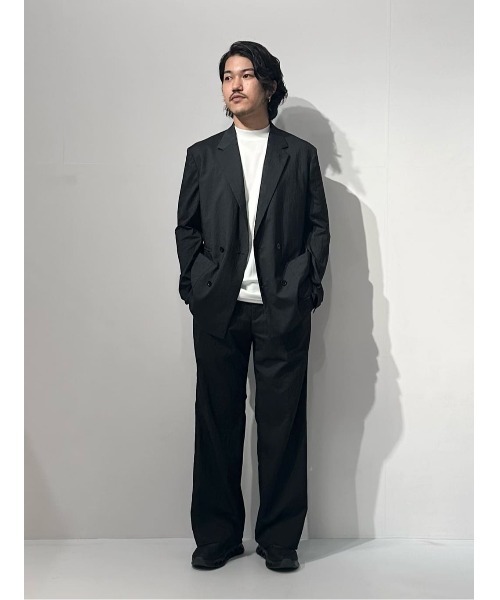 COLUMN(コラム)の「COLUMN / ベーシックモックネックカットソー(Tシャツ/カットソー・メンズ・パープル/ブラック/ホワイト/ネイビー・MEDIUM/LARGE/SMALL/X-LARGE)」の7枚目の写真