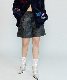 MAISON SPECIAL | 【24AUTUMN PRE-ORDER】Vintage Vegan Leather Shorts/ヴィンテージヴィーガンレザーショーツ【MAISON SPECIAL/メゾンスペシャル】(その他パンツ)