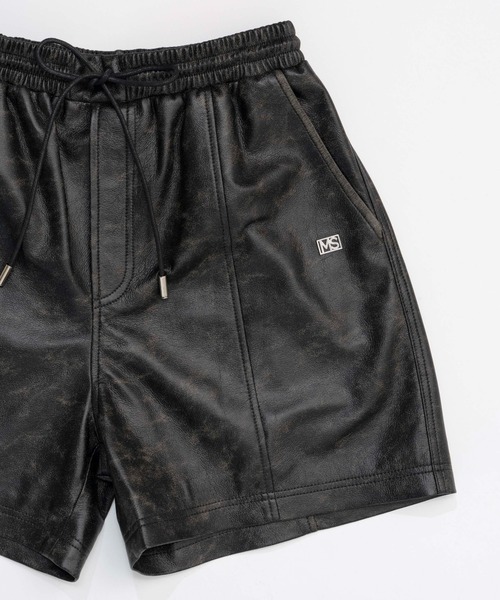 MAISON SPECIAL ヴィンテージヴィーガンレザーショーツ MAISON SPECIAL（メゾンスペシャル）の「Vintage Vegan Leather Shorts