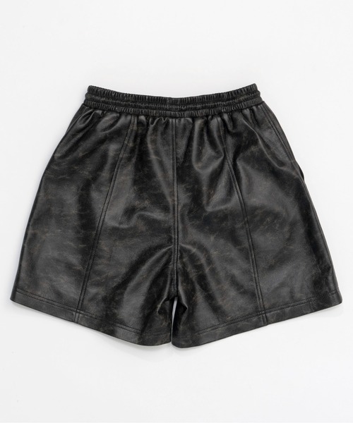 MAISON SPECIAL ヴィーガンレザーショーツ　メゾンスペシャル Vegan Leather Shorts Pants/ヴィーガンレザーショーツ【MAISON