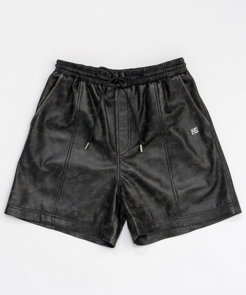 Vegan Leather Shorts Pants/ヴィーガンレザーショーツ【MAISON