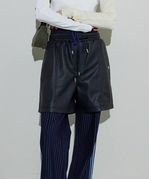 MAISON SPECIAL ヴィーガンレザーショーツ　メゾンスペシャル Vegan Leather Shorts Pants/ヴィーガンレザーショーツ【MAISON