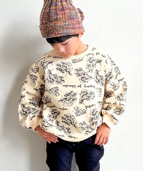 【新品】MAKE YOUR DAY 140cm 裏起毛トレーナー 襟付 裏起毛 トレーナー（ブランドメイクユアデイ）（トップス