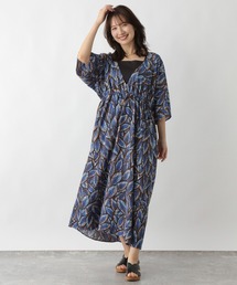 LEPSIM | アフリカンプリントVネックワンピース　127573(ワンピース)