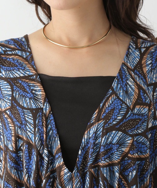 LEPSIM(レプシィム)の「アフリカンプリントVネックワンピース 127573(ワンピース・レディース・キャメル/ブルー/レッド・FREE)」の21枚目の写真