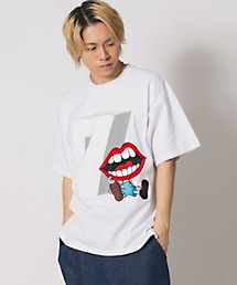 RE730 かわいいなみおくんが座っている半袖ビッグシルエットTシャツ
