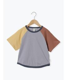 Samansa Mos2 Lagom | 【吸水速乾】オーガニックコットン配色ラグランTシャツ(Tシャツ/カットソー)