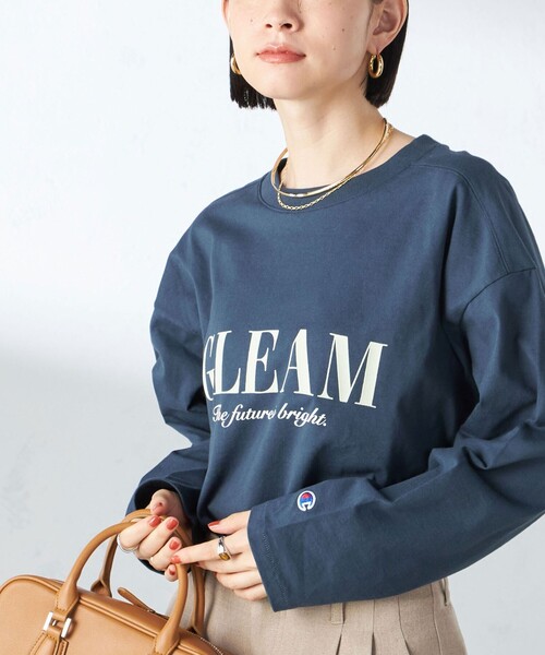 Champion（チャンピオン）の「【SHIPS別注】Champion: ロング スリーブ TEE（Tシャツ/カットソー・レディース・ネイビー/ダークグレー/ライトホワイト/ホワイト/ブラック/ホワイト系・ONE SIZE）」の6枚目の写真