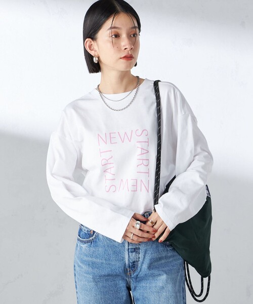 セール】【SHIPS別注】Champion: ロング スリーブ TEE（Tシャツ