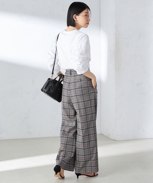 Champion（チャンピオン）の「【SHIPS別注】Champion: ロング スリーブ TEE（Tシャツ/カットソー・レディース・ネイビー/ダークグレー/ライトホワイト/ホワイト/ブラック/ホワイト系・ONE SIZE）」の7枚目の写真