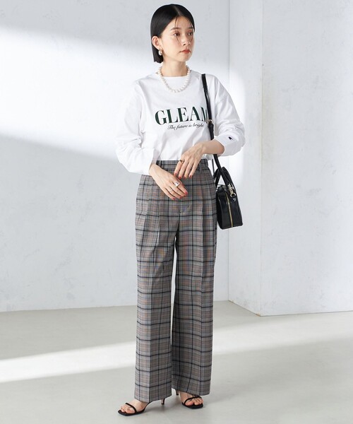 Champion（チャンピオン）の「【SHIPS別注】Champion: ロング スリーブ TEE（Tシャツ/カットソー・レディース・ネイビー/ダークグレー/ライトホワイト/ホワイト/ブラック/ホワイト系・ONE SIZE）」の9枚目の写真