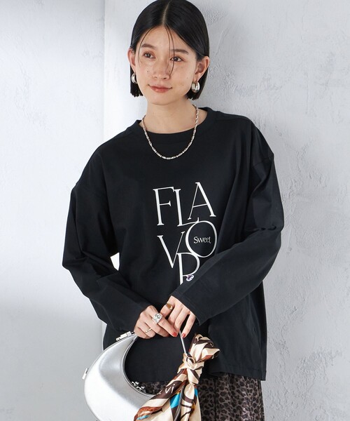 Champion（チャンピオン）の「【SHIPS別注】Champion: ロング スリーブ TEE（Tシャツ/カットソー・レディース・ネイビー/ダークグレー/ライトホワイト/ホワイト/ブラック/ホワイト系・ONE SIZE）」の17枚目の写真