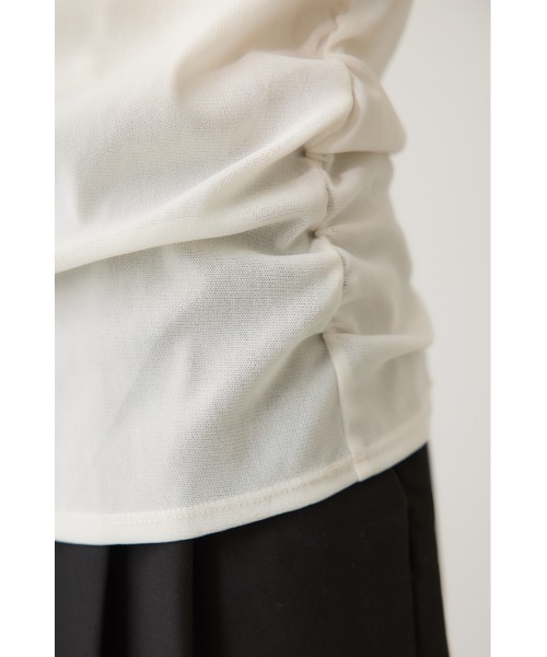 crie conforto(クリーコンフォルト)の「シアーベロアライクトップス(Tシャツ/カットソー・レディース・グレー/アイボリー/ブラウン・FREE)」の14枚目の写真