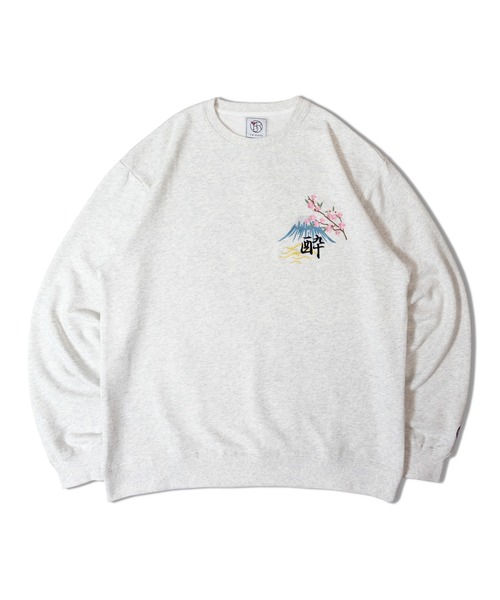 JACKROSE（ジャックローズ）の「YOIDORE JAPAN 寿司酒ｸﾙｰﾈｯｸ（スウェット・メンズ・ホワイト/ブラック・M/L/XL）」の3枚目の写真