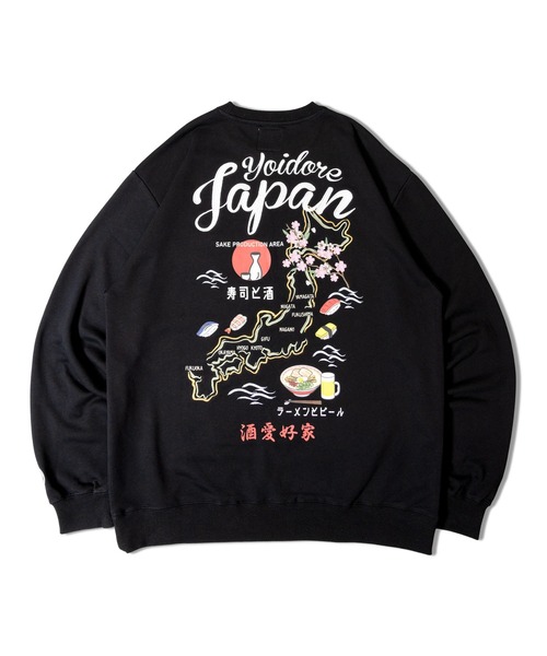 JACKROSE（ジャックローズ）の「YOIDORE JAPAN 寿司酒ｸﾙｰﾈｯｸ（スウェット・メンズ・ホワイト/ブラック・M/L/XL）」の6枚目の写真