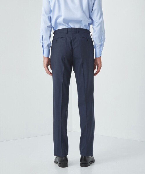 green label relaxing（グリーンレーベルリラクシング）の「GLR CLOTH マイクロデザイン スリム スーツパンツ -防シワ-（スーツパンツ・メンズ・ネイビー/ダークグレー・76/80/84/88/92/72）」の5枚目の写真