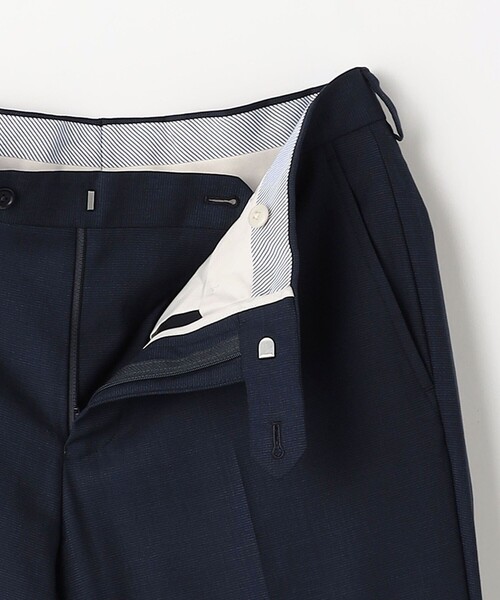 green label relaxing（グリーンレーベルリラクシング）の「GLR CLOTH マイクロデザイン スリム スーツパンツ -防シワ-（スーツパンツ・メンズ・ネイビー/ダークグレー・76/80/84/88/92/72）」の12枚目の写真