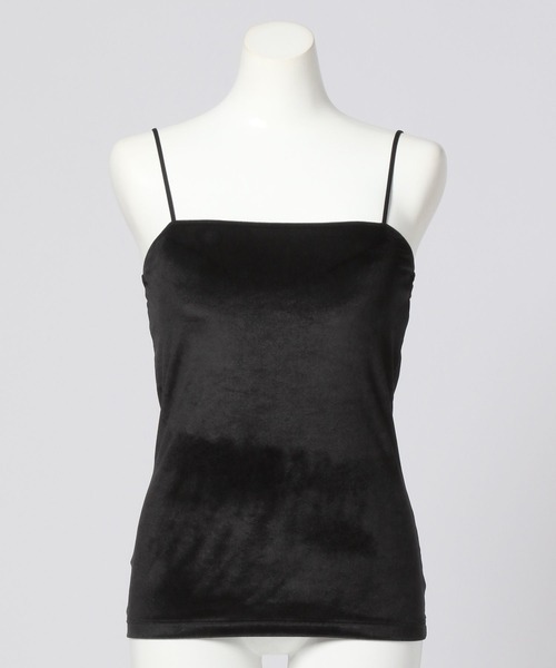 bijorie（ビジュリィ）の「【bijorie】ベロア カップ付きキャミソール／NEW BASIC（その他アンダーウェア/インナー・レディース・ブラック/ベージュ/ピンク・MEDIUM/LARGE/LG）」の7枚目の写真