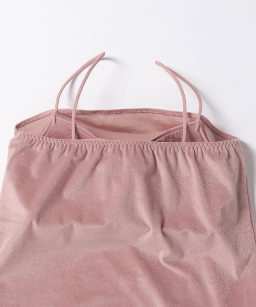 bijorie（ビジュリィ）の「【bijorie】ベロア カップ付きキャミソール／NEW BASIC（その他アンダーウェア/インナー・レディース・ブラック/ベージュ/ピンク・MEDIUM/LARGE/LG）」の12枚目の写真