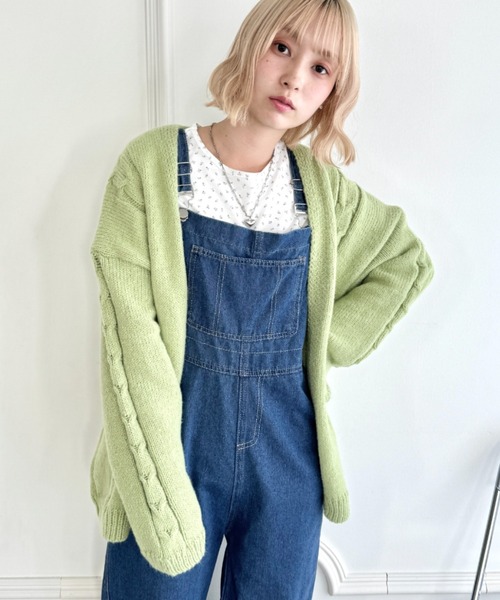 セール】ケーブルラップカーディガン（カーディガン/ボレロ）｜SOLLON