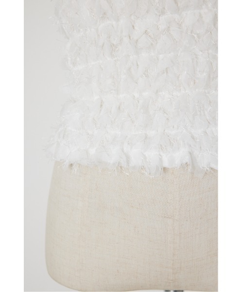 PROVOKE （プロヴォーク）の「ペタルモチーフベアトップ（チューブトップ・レディース・ブラック/ホワイト・FREE）」の3枚目の写真