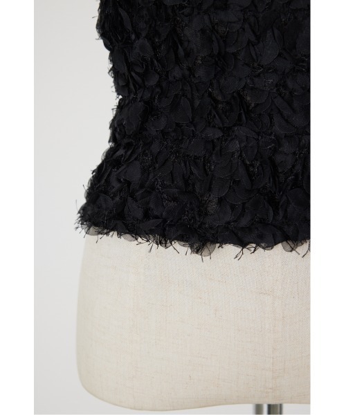 PROVOKE （プロヴォーク）の「ペタルモチーフベアトップ（チューブトップ・レディース・ブラック/ホワイト・FREE）」の8枚目の写真