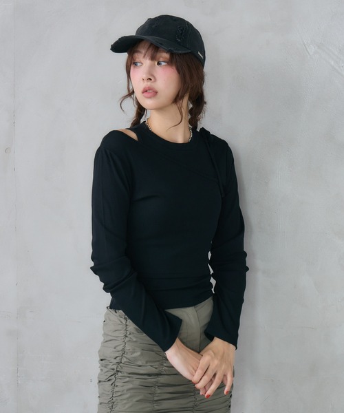 ENVYM(アンビー)の「ダメージピグメントキャップ(キャップ・レディース・ブラック・FREE)」の16枚目の写真