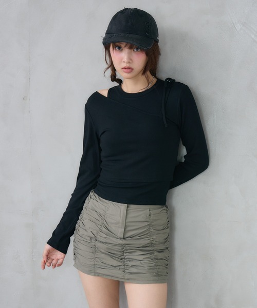 ENVYM(アンビー)の「ダメージピグメントキャップ(キャップ・レディース・ブラック・FREE)」の17枚目の写真