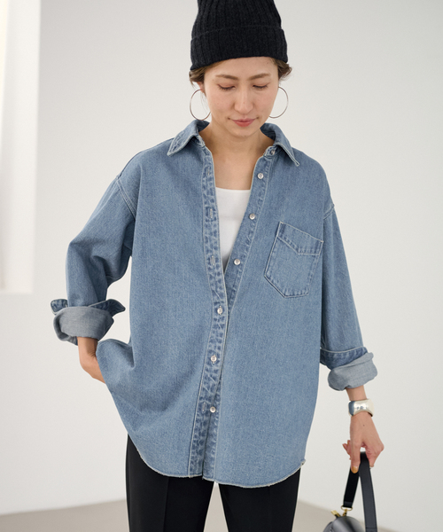 FRAMe Work デニムシャツ⭐︎送料込⭐︎美品 FRAMeWORK（フレームワーク）の「≪追加≫denim シャツ（シャツ