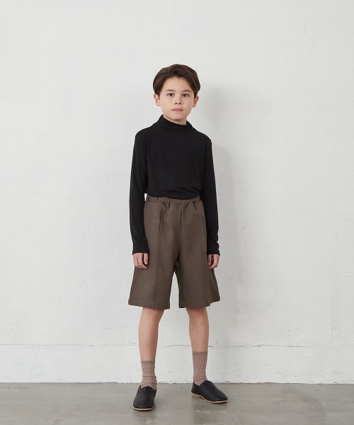 riziere（リジェール）の「センターシームハーフパンツ（ウエスト紐調整）（スーツパンツ・キッズ・カーキ系/グレー/ブラウン/ブラック・90/100/110/120/130/140/150/160）」の22枚目の写真
