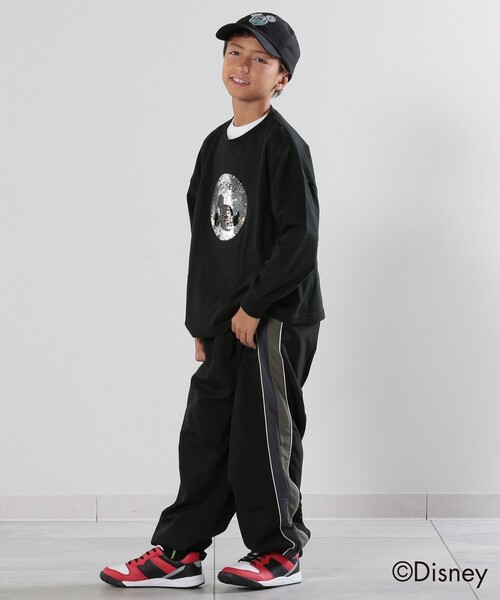 SHOO・LA・RUE(シューラルー)の「◆【Disney】スパンコールロンT(Tシャツ/カットソー・キッズ・ピンク/サックスブルー/ブラック・12/11/14/13)」の9枚目の写真