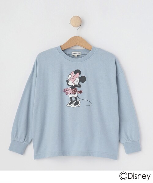 SHOO・LA・RUE(シューラルー)の「◆【Disney】スパンコールロンT(Tシャツ/カットソー・キッズ・ピンク/サックスブルー/ブラック・12/11/14/13)」の11枚目の写真